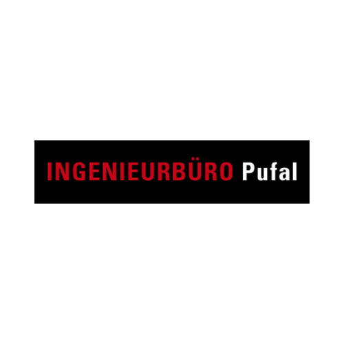 Ingenieurbüro Pufal Logo auf weißem Hintergrund