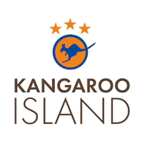 Kangaroo Island Logo auf weißem Hintergrund