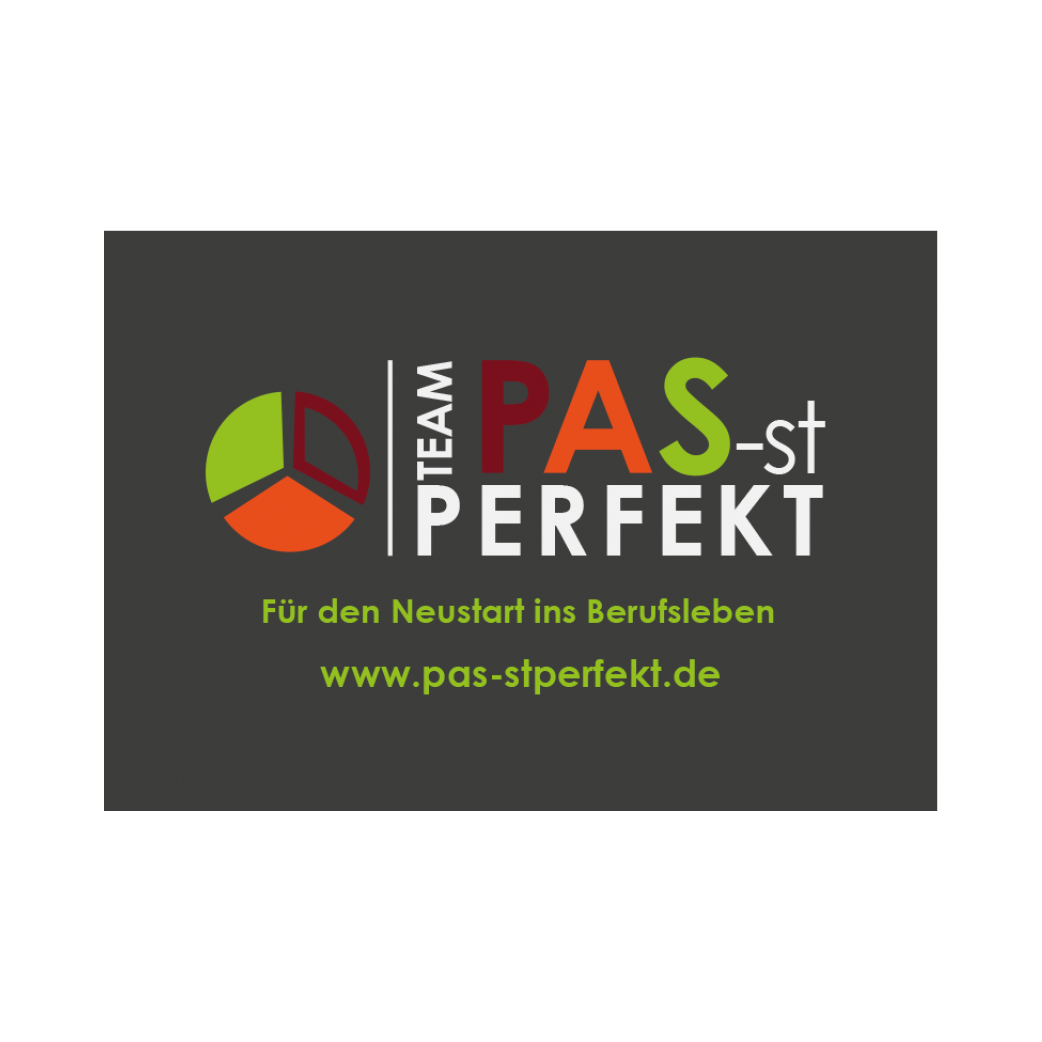 Team PAS-st PERFEKT Logo auf weißem Hintergrund